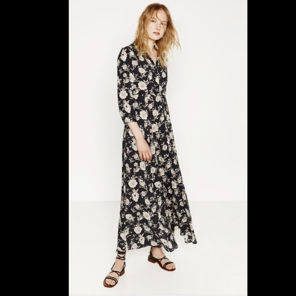 Zara maxi floral dress